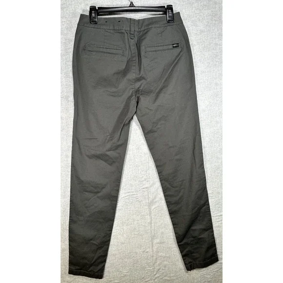 Hollister Pants Mens 30x32 (30x31 actual) Gray Skinny Chino Flat Front Epic Flex - Picture 3 of 7